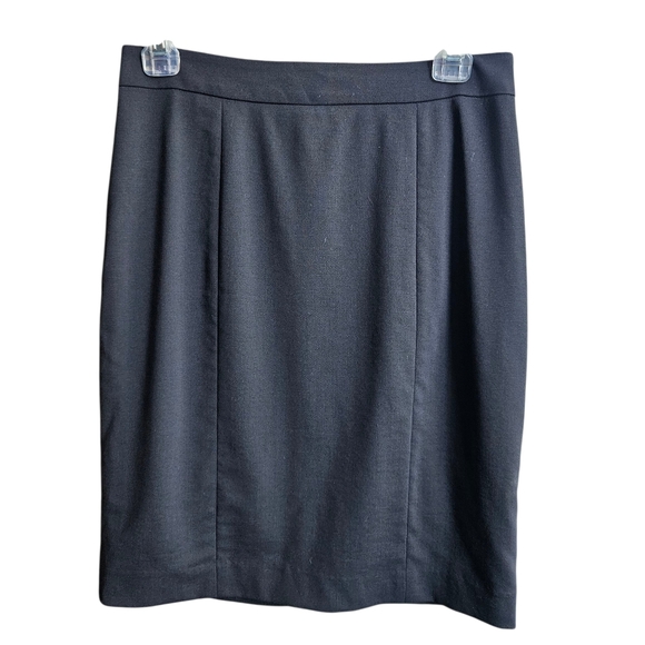Club Monaco Dresses & Skirts - Club Monaco Women's Italian Tropical Wool Black Minimalist Pencil Skirt Size 2